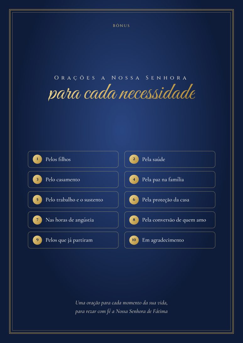 Orações para cada necessidade